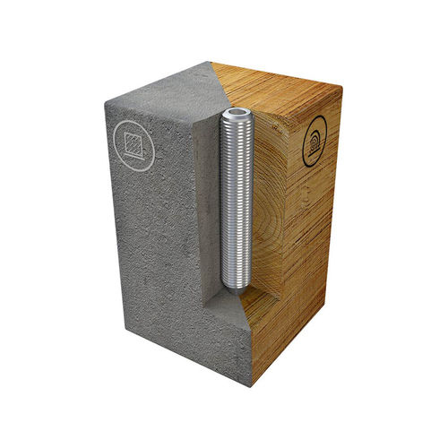 Anclaje anticaída de acero inoxidable - ABS-Lock II-B - SafetyConcept s.a. - para acero / para madera / de hormigón