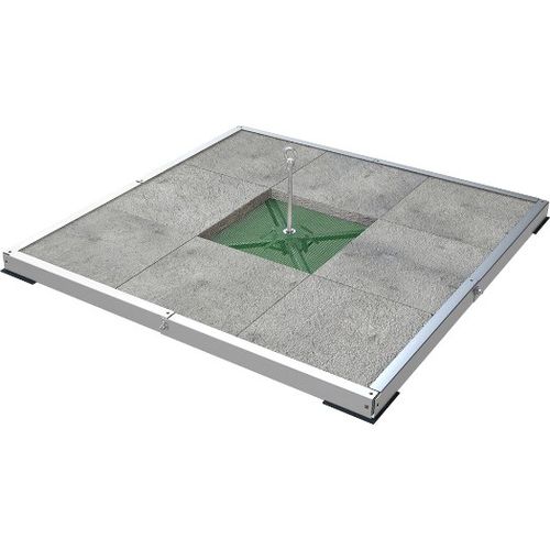 Anclaje anticaída con contrapeso - ABS Weight OnTop Simple - SafetyConcept s.a. - de acero inoxidable / de aluminio / de hormigón