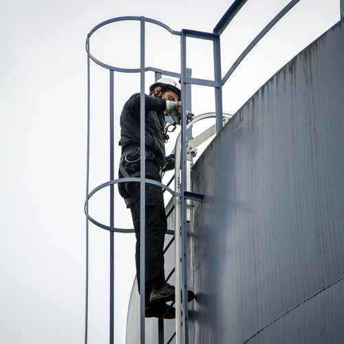 Riel de guiado - SafetyRail Vertical - SafetyConcept s.a. - de fijación / de seguridad / de acero