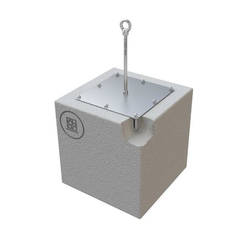 Anclaje anticaída de acero inoxidable - ABS-Lock X-Y - SafetyConcept s.a. - para techado / de hormigón