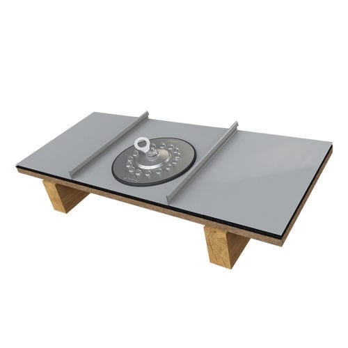 Anclaje anticaída de acero inoxidable - ABS-Lock Falz-H - SafetyConcept s.a. - de aluminio / para madera