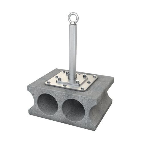Anclaje anticaída de acero inoxidable - ABS-Lock X-SR-HD-AS - SafetyConcept s.a. - de hormigón