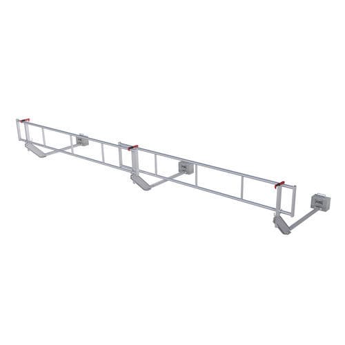 Barandilla temporal - ABS Mobile Guard – flat - SafetyConcept s.a. - lastrada / de aluminio / para techo plano