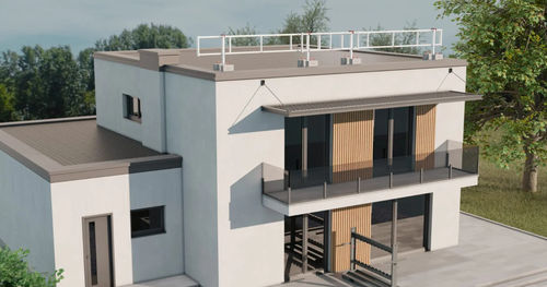Barandilla temporal - Compact - SafetyConcept s.a. - de hormigón / de aluminio / para obra