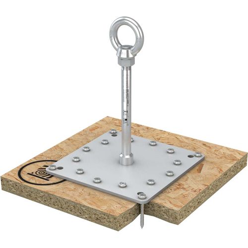 Anclaje anticaída de acero inoxidable - ABS-Lock X-H-16 - SafetyConcept s.a. - para madera