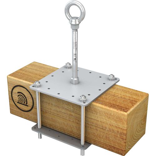Anclaje anticaída de acero inoxidable - ABS-Lock X-Klemm - SafetyConcept s.a. - para madera