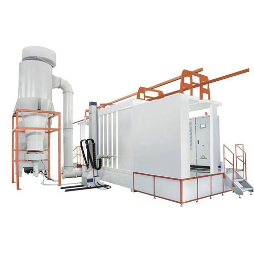 Cabina de pintura con filtro - colo-s-B2 - Hangzhou color powder coating equipment ltd - de ciclón / compacta / automática