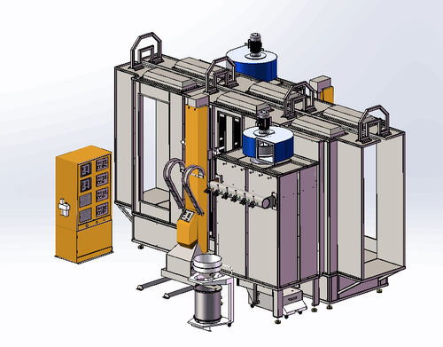 Cabina de empolvado automática - COLO-S-Basic Type (COLO-S-0825) - Hangzhou color powder coating equipment ltd