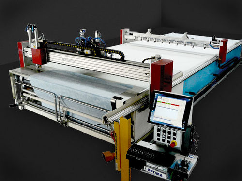 Máquina de corte láser - A UNO TEC SRL - de tejido / CNC
