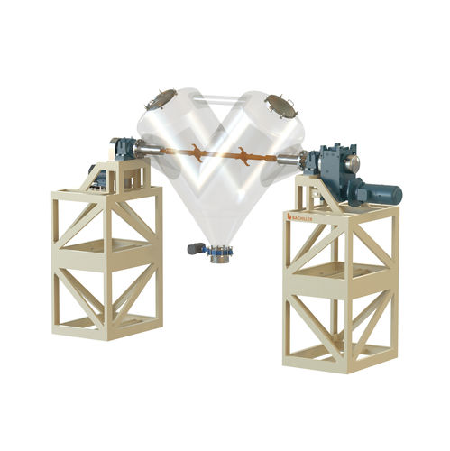 Mezcladora de tambor - MV - BACHILLER Mixing & Drying Technology - en V / batch / de polvo