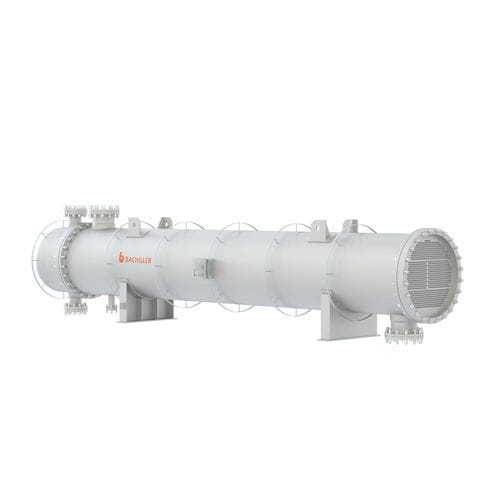 Intercambiador de calor de coraza y tubos - BACHILLER Mixing & Drying Technology - líquido-líquido / de acero inoxidable / de titanio