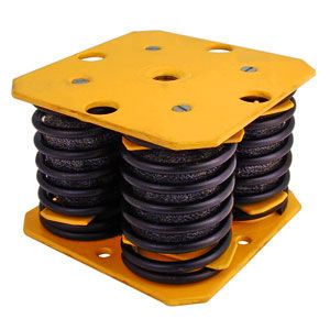 Soporte antivibratorio cuadrado - V10Z31-246 series - Advanced Antivibration Components - de acero / para compresor / para bomba