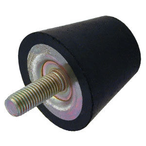 Tope amortizante de acero zincado - V10Z 7M1020 series - Advanced Antivibration Components - cónico