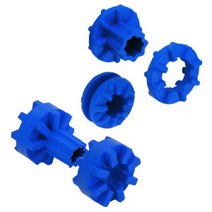 Pasacables de elastómero - V10R14-G4 / V10R82 series - Advanced Antivibration Components - abierto
