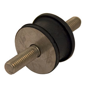 Soporte antivibratorio redondo - V11Z02MMMKA series - Advanced Antivibration Components - de elastómero / para cargas pesadas / roscado