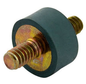 Soporte antivibratorio cilíndrico - V10Z 2-307x series - Advanced Antivibration Components - de elastómero / de acero / roscado