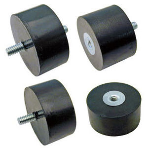 Soporte antivibratorio cilíndrico - V10Z59MM / V10Z59MF series - Advanced Antivibration Components - de acero / roscado