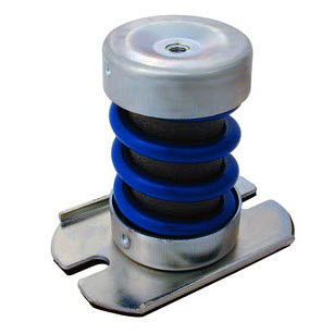 Soporte antivibratorio cilíndrico - V10Z73MAM series - Advanced Antivibration Components - de acero / amortiguador de muelle