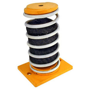 Soporte antivibratorio cilíndrico - V10Z30 series - Advanced Antivibration Components - de acero / para altas cargas / amortiguador de muelle