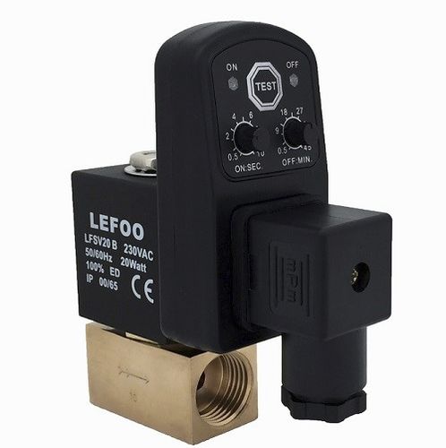 Electroválvula de control directo - LFSV20-B - ZHEJIANG LEFOO CONTROLS CO., LTD - de 2 vías / normalmente cerrada / agua