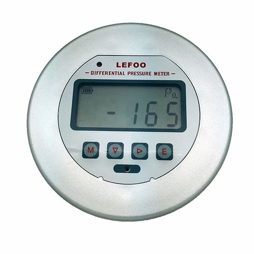 Manómetro diferencial - LFM3 series - ZHEJIANG LEFOO CONTROLS CO., LTD - con pantalla LCD / para el sector médico / de velocidad del aire