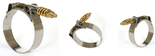 Abrazadera de apriete de acero inoxidable - IDEAL AUTOMOTIVE AND HOSE CLAMPS - de muelle / con bulón en T