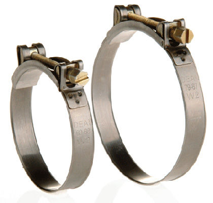 Abrazadera de apriete de tornillo - 14 mm - IDEAL AUTOMOTIVE AND HOSE CLAMPS - de alta resistencia / de banda
