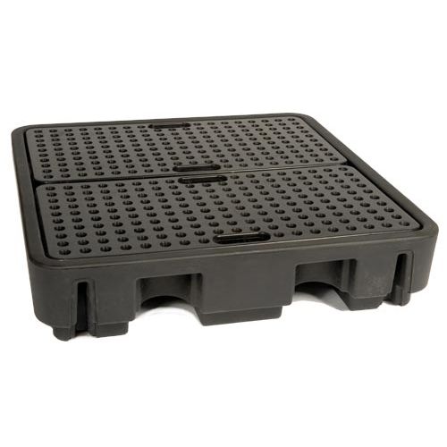 Paleta de retención de 4 bidones - BRPN 4F-250 - DIFOPE - de plástico