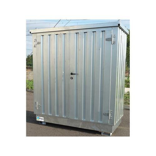 Refugio de almacenamiento de acero - BUNG2MPF-1MP - DIFOPE - con estructura de acero galvanizado / con cubetas de retención / con marco