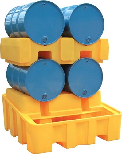Paleta de retención de 2 bidones - 450 l - DIFOPE - de plástico