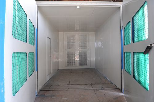 Cabina de pintura cerrada - Synco Industries - para vehículos / con filtro