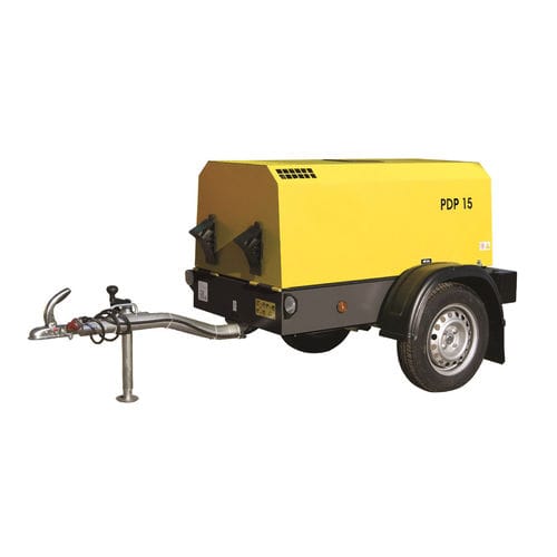 Compresor de tornillo - PDP series - JAVAC - de aire / con motor térmico / móvil