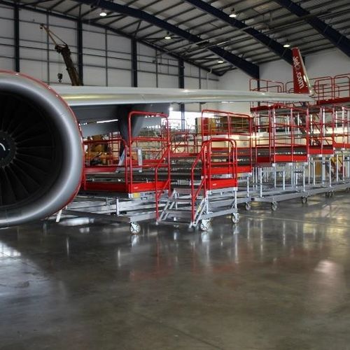Plataforma de trabajo - KEE SAFETY  - de acceso / móvil / para aplicaciones aeronáuticas