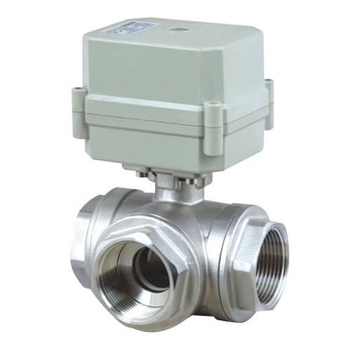 Válvula de bola - L type - Taizhou Tonhe Flow Control Equipment Co.,ltd - para agua / de acero inoxidable / de 3 vías