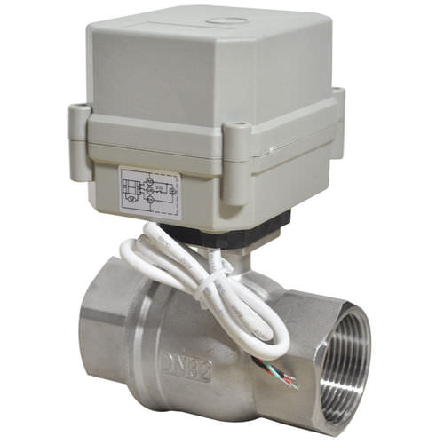 Válvula de bola - T32-S2-C - Taizhou Tonhe Flow Control Equipment Co.,ltd - con mando eléctrico / de control de caudal / para agua