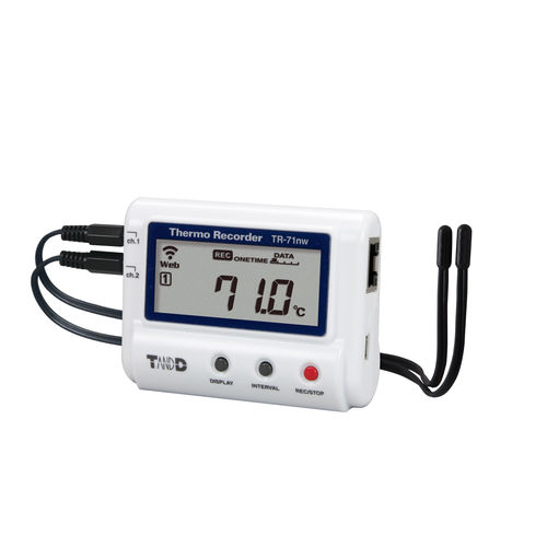 Registrador de datos de temperatura - TR-71nw - T&D Corporation - en red LAN WLAN / bluetooth / con pantalla