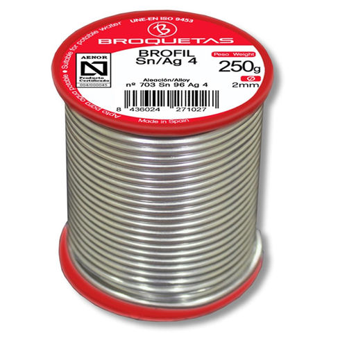 Hilo de soldadura sin plomo - BROFIL Sn/Ag 4 - Broquetas - por gas caliente / de cobre / de estaño