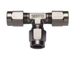 Racor neumático - CV series - SERTO - de rosca / en T / de latón niquelado