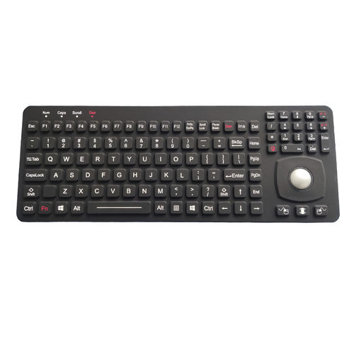 Teclado empotrable - K-TEK-M366-OTB-KP-FN-BL-OEM - Key Technology China Limited - de tecla mecánica / con tecla Fn / con ratón integrado de 3 teclas