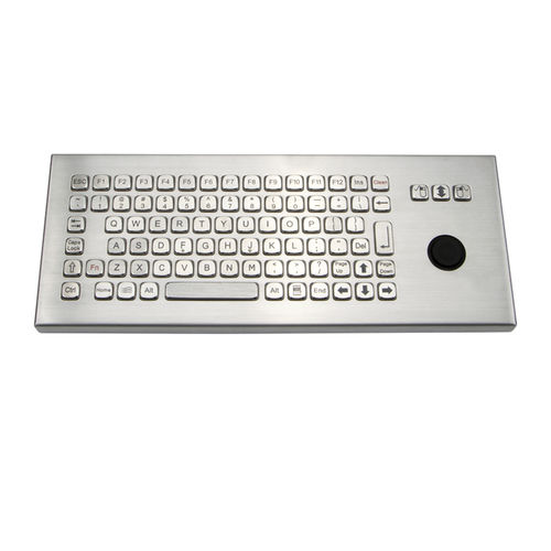 Teclado de mesa - K-TEK-A361-DHP-FN-DT-DWP - Key Technology China Limited - de tecla mecánica / 86 teclas / con ratón integrado de 3 teclas