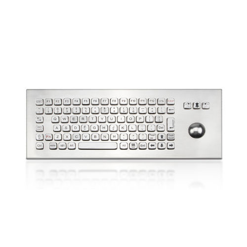 Teclado empotrable - K-TEK-A361-MTB-FN-DWP - Key Technology China Limited - con tecla Fn / con ratón integrado de 3 teclas / 86 teclas