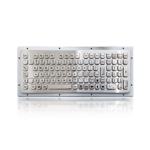 Teclado empotrable - K-TEK-A340KP-FN-DWP - Key Technology China Limited - 102 teclas / para la industria / para uso exterior