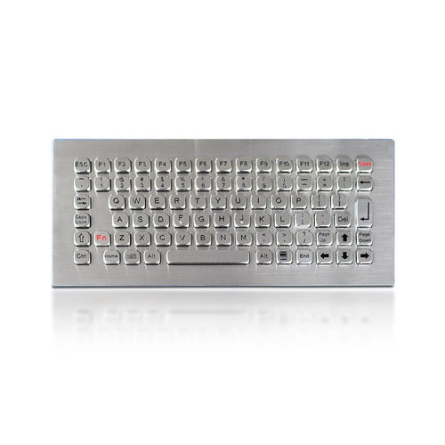 Teclado empotrable - K-TEK-A290-FN-DWP - Key Technology China Limited - con tecla Fn / 83 teclas / para uso exterior