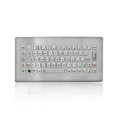 Teclado empotrable - K-TEK-B228-UT-DWP - Key Technology China Limited - 68 teclas / para terminal público y terminal Internet / para aplicaciones industriales