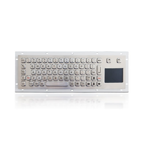 Teclado empotrable - K-TEK-A343TP-DWP - Key Technology China Limited - con tecla Fn / con ratón integrado de 2 teclas / 70 teclas