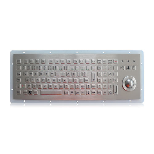 Teclado empotrable - K-TEK-B312-MTB-KP-FN-DWP - Key Technology China Limited - con tecla Fn / con ratón integrado de 3 teclas / 107 teclas