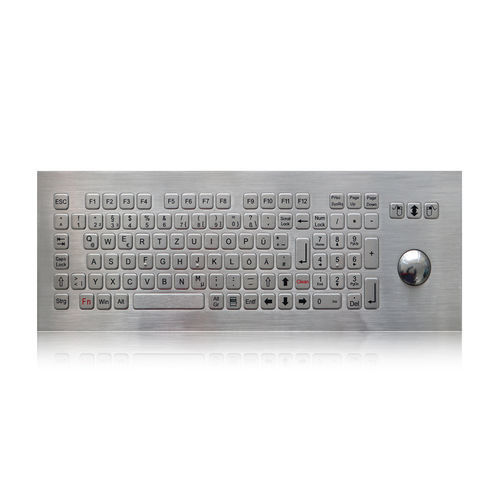 Teclado empotrable - K-TEK-B420-OTB-KP-FN-DWP - Key Technology China Limited - con tecla Fn / con ratón integrado de 3 teclas / 104 teclas