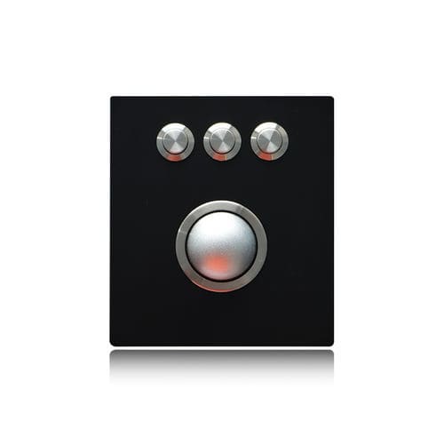 Trackball óptico - K-TEK-B107-38-OTB-BT-DWP - Key Technology China Limited - empotrable / 38 mm / USB