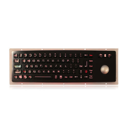 Teclado empotrable - K-TEK-M380-OTB-BL-BT-IL-DWP - Key Technology China Limited - con tecla Fn / con ratón integrado de 3 teclas / 76 teclas