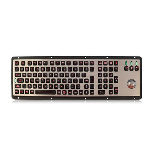 Teclado empotrable - K-TEK-M460-TB-KP-FN-BL - Key Technology China Limited - con tecla Fn / con ratón integrado de 3 teclas / 106 teclas